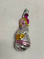 Елочная игрушка снегурочка стекло СССР