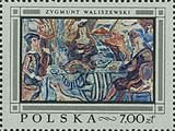(1968-052) Марка Польша "Второй гостевой обед"   Живопись Польши III Θ