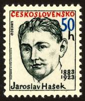(1983-002) Марка Чехословакия "Ярослав Гашек"    Личности III Θ