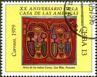 (1979-032) Марка Куба "Искусство индейцев"    20 лет Дома Америки III Θ
