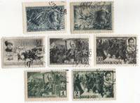 1942-03-9 Серия Набор марок 7 шт СССР  Герои Великой Отечественной войны II Θ