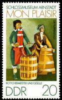 (1974-074) Марка Германия (ГДР) "Бондари"    Музей Арнштадта  III O