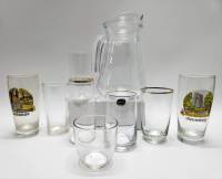 Графин и 8 стаканов стекло