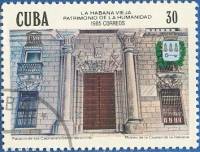 (1985-070) Марка Куба "Дворец"    Архитектура Гаваны III Θ