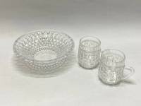 Салатник и 2 кружки хрусталь СССР