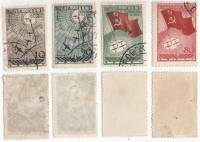 1938-02-5 Серия Набор марок 4 шт СССР  Воздушаная экспедиция Северный Полюс-1 II Θ