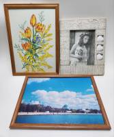 Рамки для фото / постеров 3 шт дерево, платик, стекло