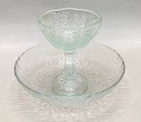 Конфетница + сахарница, стекло, хрусталь