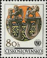 (1971-061) Марка Чехословакия "Ангел и лошадка"    Народное искусство III Θ
