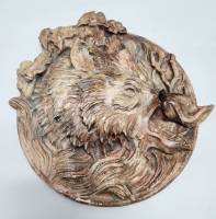 Панно Голова кабана гипс  ( Сост. на фото )