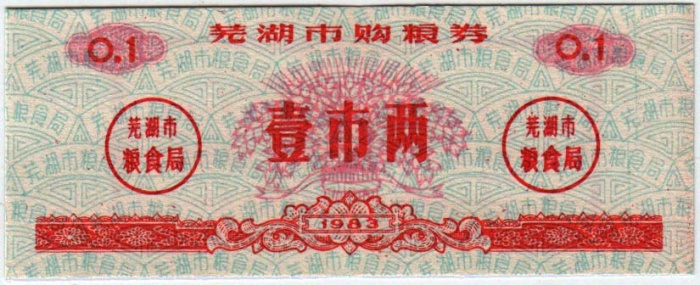  Банкнота Китай 1983 год 0,001 ,    UNC