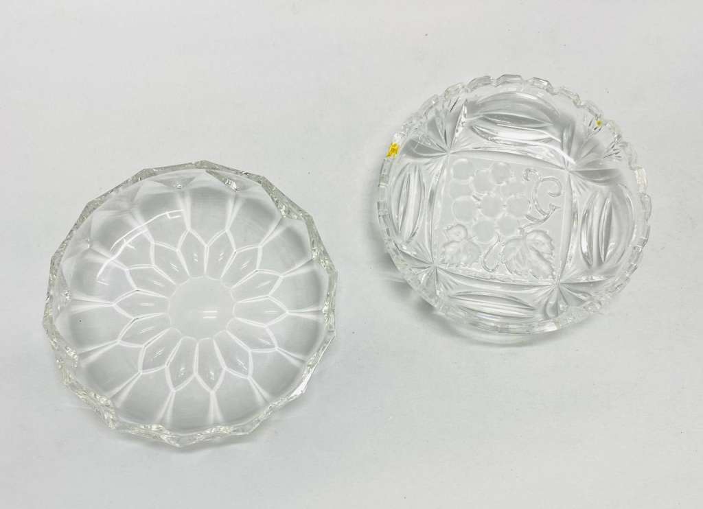 Конфетницы фруктовицы 2 шт хрусталь