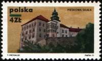 (1971-015) Марка Польша "Пескова Скала"    Замки III O