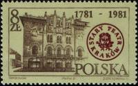 (1981-056) Марка Польша "Здание"    200 лет старому театру в Кракове I Θ