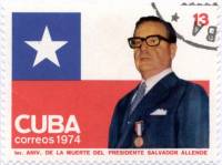 (1974-066) Марка Куба "С. Альенде"    Годовщина гибели С. Альенде III Θ