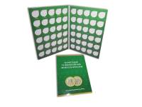 Альбом-планшет для биметаллических 10-рублёвых монет России, 60 ячеек, с монетными дворами, 2019 год