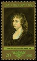 (1973-082) Марка Германия (ГДР) "Женский портрет"    Живопись III Θ