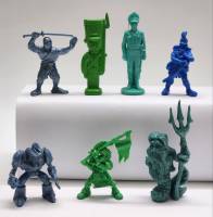 Солдатики фигурки рыцарь викинг ниндзя робот водяной набор 7 шт 