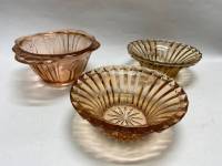 Салатник конфетница 3 шт цветное стекло