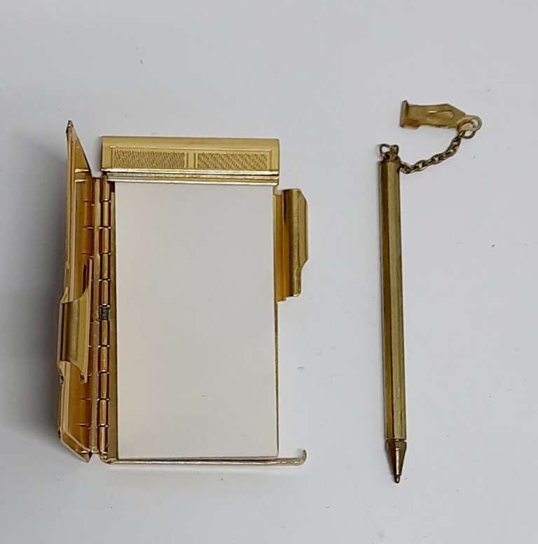 Карманная записная книжка, металл, СССР (сост. на фото)