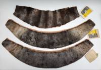 Воротники отрезы новые 3 шт натуральный мех морской котик СССР бирка пломба Рот Фронт Союзмехпром 