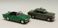 Набор модели авто 1:43 2 шт Alfa Romeo Gulietta Berlina Polizia и Skoda Felicia без коробок