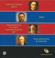 2013pd, 8 м. Набор США 2013 год  Президенты  Буклет