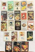 Наборы открыток 22 шт Блюда национальных кухонь Рецепты Кулинария полный комплект в каждом наборе