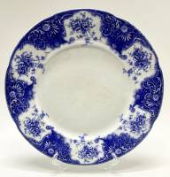 Тарелка фарфор Clementson Bros Англия 19 век 25 см есть сколы