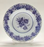 Тарелка фарфор, Berlin Wreath Imperial Stone J. R. Кобальт, 19 век