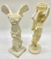 Статуэтки 2 шт тело богини победы Nika + девушка с чашей полистоун 