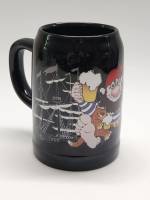 Пивная кружка черная Пират корабль фарфор Schwars&Bloomberg высота 14 см