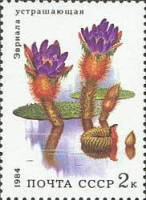 1984-039 Марка СССР Эвриала устрашающая  Водные растения III O