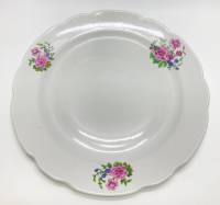 Блюдо фарфоровое цветы, Дулёво, СССР