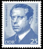 (1973-004) Марка Германия (ГДР) "Макс Рейнхардт"    Известные личности III O