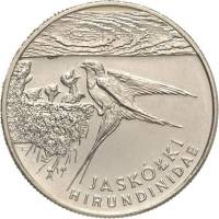 1993 Монета Польша 20000 злотых Ласточка Медь-Никель  UNC