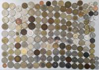 Набор иностранных монет разных 170 штук