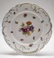 Тарелка столовая фарфор Европа начало 20 века