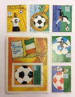 Набор из 5 марок + 1 блока, Кот-д`Ивуар, Гашёные, III Θ (сост. на фото) 