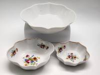 Салатники фигурные 3 шт фарфор СССР винтаж