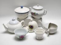 Чайный сервиз набор 7 предметов Чайник Сахарница Лимонница Чашка Поильник