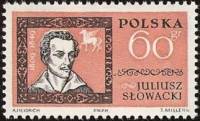 (1962-025) Марка Польша "Юлиуш Словацкий"   Личности III Θ