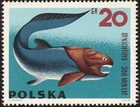 (1966-003) Марка Польша "Динихтис"   Доисторические животные I O