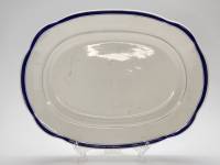 Блюдо Всеукртрест Будянский фаянс 1920 - е годы овальное 32,5 х 24 см