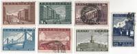 1939-01-7 Серия Набор марок 7 шт СССР  Реконструкция Москвы II Θ