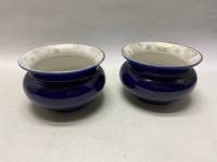 Ваза кашпо возрождение Бронницы 2 шт кобальт