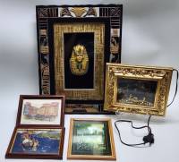 Картины сувениры из Египта фараон Венеции (светящаяся) Варшавы набор 5 штук