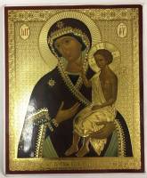 Икона "Божья матерь", полиграфия (сост. на фото)