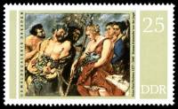 (1977-035) Марка Германия (ГДР) "Диана и Пан"    Питер Пауль Рубенс III Θ