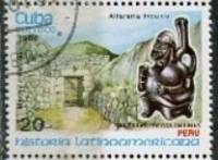 (1986-079) Марка Куба "Мачу-Пикчу"    История Латинской Америки III O